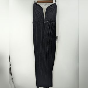 NWT LULU'S My Dream Come True Velvet Strapless Maxi Dress